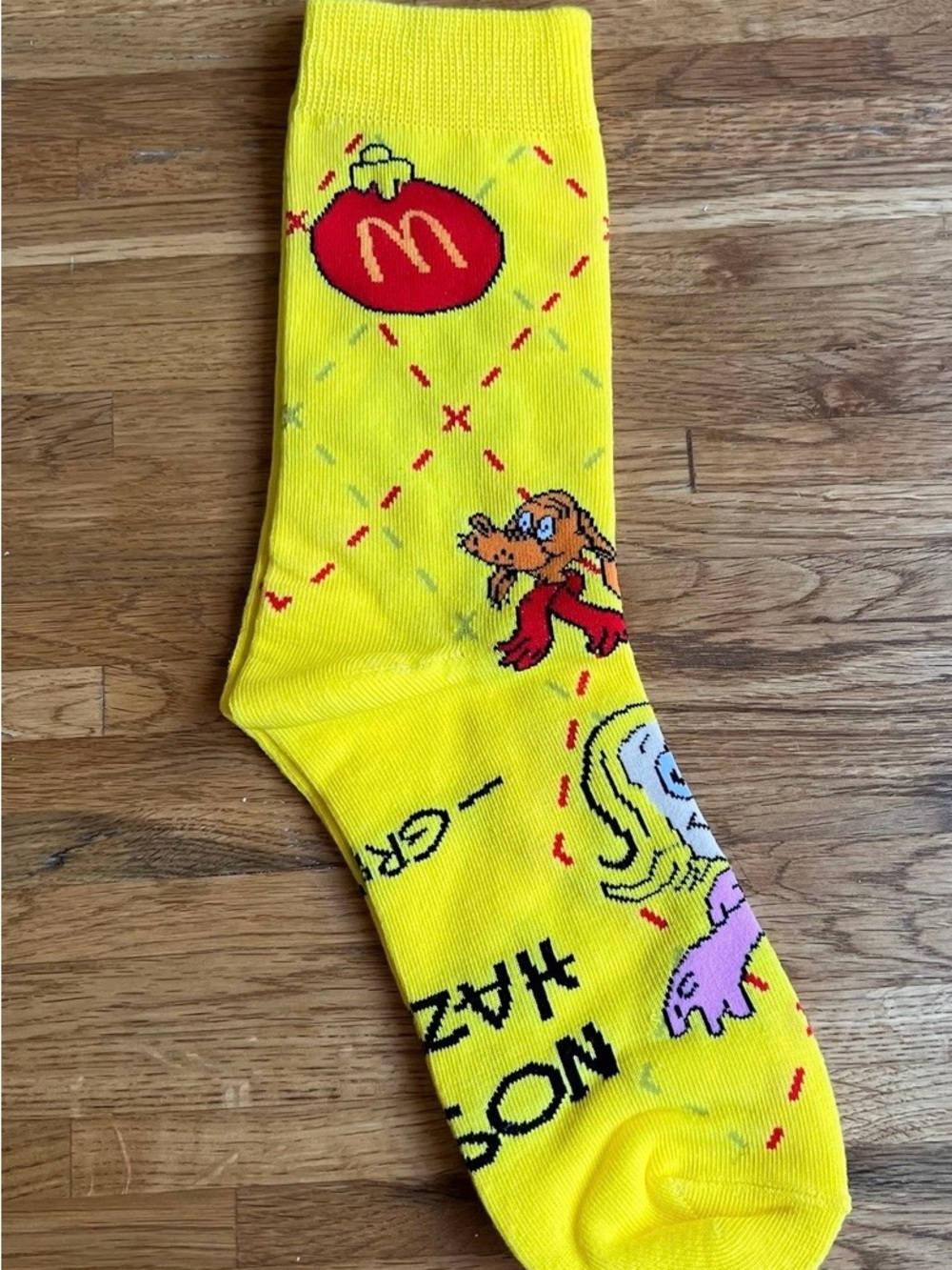 McDonald's Yellow Limited Edition Grinch Socks New